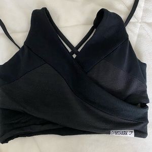 Gymshark black workout bra